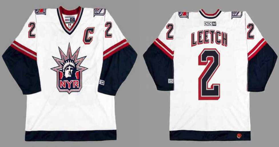 2019 Men New York Rangers #2 Leetch white CCM NHL jerseys